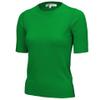 YEMAK Women's Knit Sweater Top  Half Sleeve Crewneck Basic Casual Classic Fit Lightweight Knitted Soft Pullover Tee MK3664-GRN-XL view 1