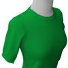 YEMAK Women's Knit Sweater Top  Half Sleeve Crewneck Basic Casual Classic Fit Lightweight Knitted Soft Pullover Tee MK3664-GRN-XL view 2