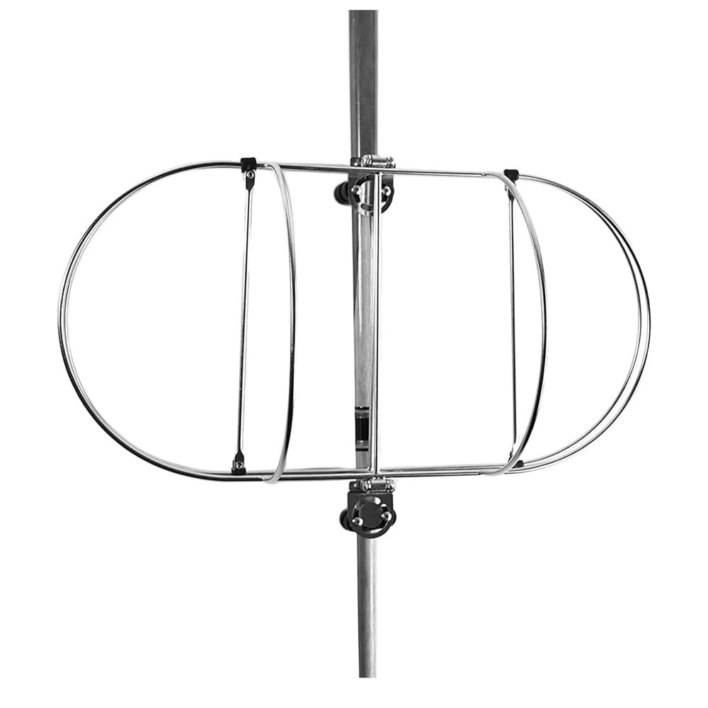 MARINE CITY 304 Stainless Steel Fender Folding Rack with Stanchion Clamps for Marines, Boats, Ships, Yachts (7")