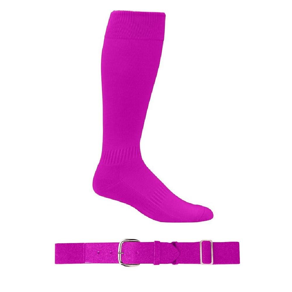 A4 Sportswear Hot Pink Medium Socks & Youth Belt
