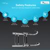 MARINE CITY Stainless Steel Anti-Slip 2 Step Folding Telescoping Dock Ladder - Ideal for Marines, Boats, Yachts, Swimming Pools view 4