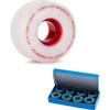 Ricta Clouds Skateboard Wheels, Red, 53mm, 86a with CCS ABEC 7 Bearings view 1