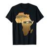 Africa T-Shirt Elephant Map Dad South Animal Big Five Safari T-Shirt