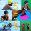 SOUL CAP - Large Swimming Cap for Long Hair - Designed for Long Hair, Dreadlocks, Weaves, Hair Extensions, Braids, Curls & Afros - Women & Men - Silicone (Navy, Large) view 4