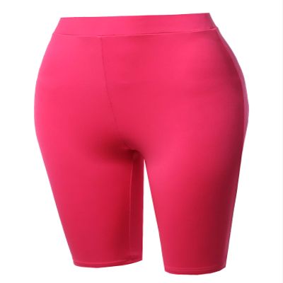 Made by Emma High Waisted Spandex Biker Shorts Yoga Leggings Neon Pink M