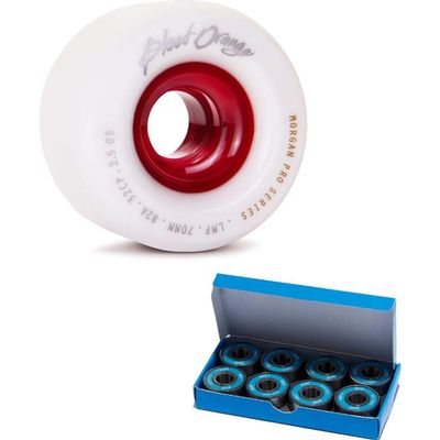 Blood Orange Liam Morgan Formula Longboard Skateboard Wheels - 70mm 82a with CCS ABEC 7 Bearings