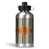 Personalized Orange & Blue Stripes Water Bottle - Aluminum - 20 oz view 1