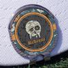 YouCustomizeIt Personalized Vintage/Grunge Halloween Golf Ball Marker - Hat Clip - Silver view 3