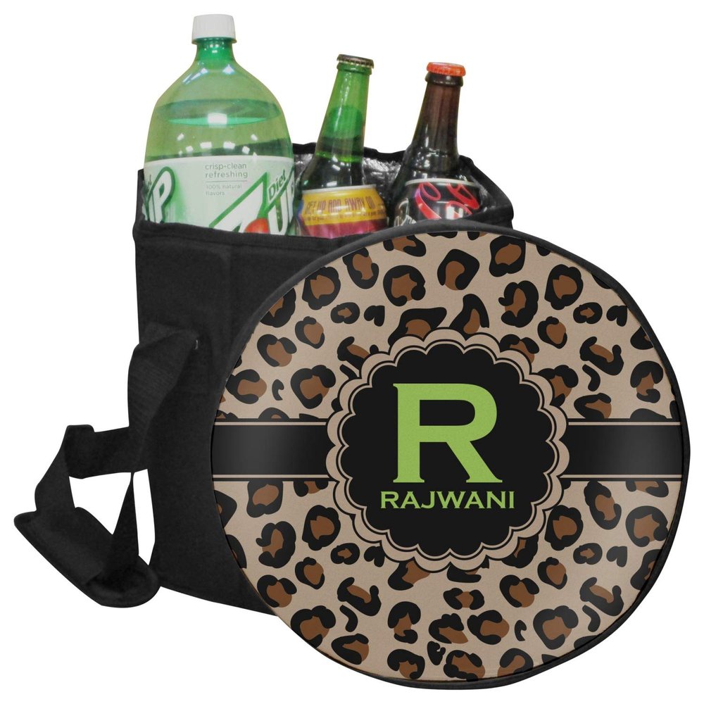 YouCustomizeIt Personalized Granite Leopard Collapsible Cooler & Seat