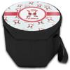 YouCustomizeIt Personalized Santa Clause Making Snow Angels Collapsible Cooler & Seat view 2