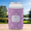 Personalized Lotus Flowers Can Cooler (12 oz) w/Name or Text view 3