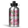 Personalized Watercolor Peonies Water Bottle - Aluminum - 20 oz view 1