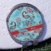 YouCustomizeIt Personalized Peacock Golf Ball Marker - Hat Clip - Silver view 3