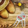 YouCustomizeIt Personalized Christmas Holly Golf Divot Tool & Ball Marker view 3