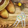 YouCustomizeIt Personalized Pink Flamingo Golf Divot Tool & Ball Marker view 3