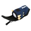 Ball Pouch, Fabric Golf Ball Tee Holder with Clip, Carry Storage Bag for 2 Balls and 4 Tees Dark Blue view 2