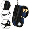 Ball Pouch, Fabric Golf Ball Tee Holder with Clip, Carry Storage Bag for 2 Balls and 4 Tees Dark Blue view 3