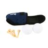 Ball Pouch, Fabric Golf Ball Tee Holder with Clip, Carry Storage Bag for 2 Balls and 4 Tees Dark Blue view 4