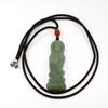 2" China Certified Nature Hetian Nephrite Jade Blessing Kwan-yin Necklace Pendant 7083 view 4