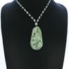 2.1" China Certified Grade A Nature Hisui Jadeite Jade Lucky Magpie and Flower Necklace Pendants view 1