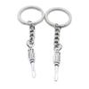 5 PCS Antique Silver Keyrings Keychains Key Ring Chains Tags Clasps AA462 Screwdriver view 1