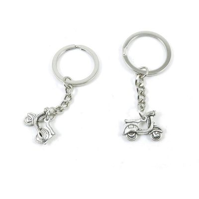 1 PCS Antique Silver Keyrings Keychains Key Ring Chains Tags Clasps B9OE1 Ladies Motorcycle Scooter