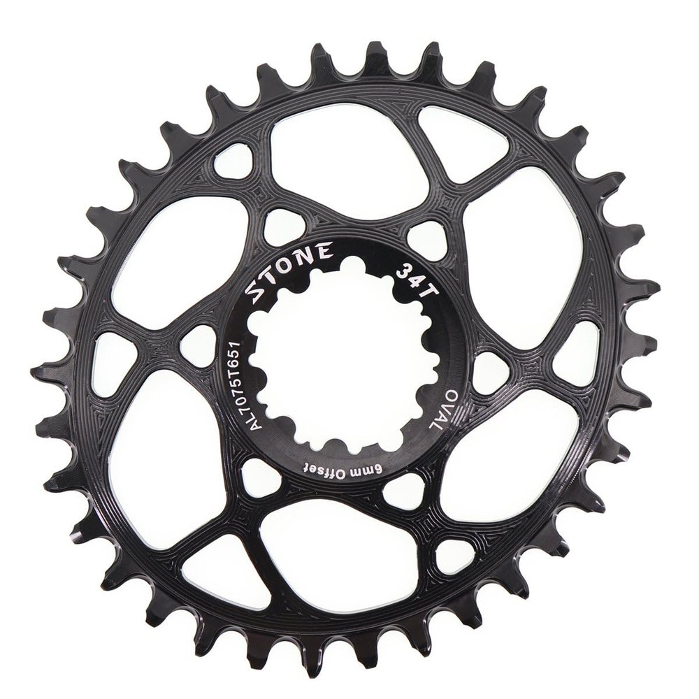 Stone Oval Chainring Direct Mount 6mm Offset for Sram GXP 9-12s 28T 30T 32T 34T 36T 38T MTB Bike (36T)