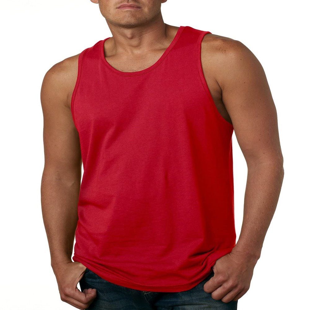 Next Level Men's Cotton Tank XS RED