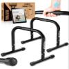 PULLUP & DIP Fitness Parallettes, Medium Parallette Bars For Calisthenics, Crossfit & Gymnastics, Handstand Bars With Extra Wide Handle & No Wobbling view 1