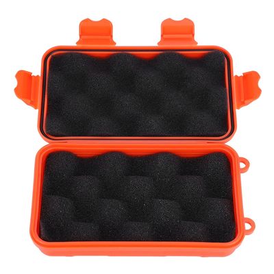 Alomejor Dry Box Survival Storage Box Dustproof Pressure-Proof Outdoor Survival Equipment Sealed Container Box for Outdoor Survival(L-Orange)