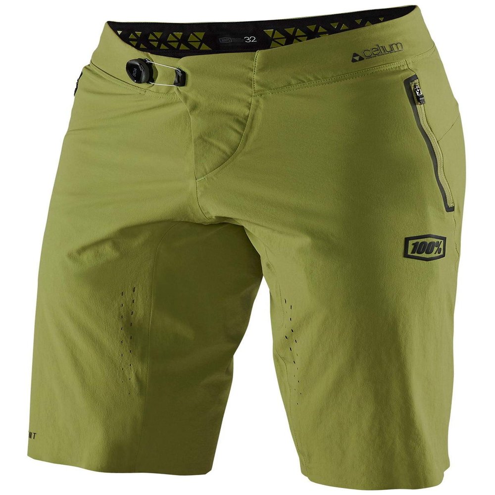 100% Percent Men's Celium Mountain Bike Short - 42210 (Olive - 36)