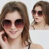 ANDWOOD Oversized Sunglasses for Women Big Large Square Wide Frame Shades Retro Trendy Fashion UV Protection Black Sun glasses view 4