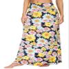 EXCHIC Women's Boho Flod Over Long Maxi Skirt Elastic High Waisted Long Skirts for Women (3, Medium) view 1