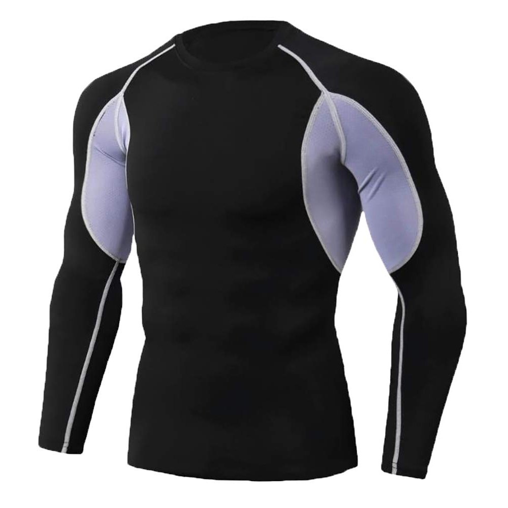Gym Compression&Tights Men's Sportswear Training Professional Clothing Running Suit Quick Drying Suit (Long Sleeve Shirt)