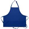 DayStar Apparel 200XL Extra Large Three Pocket Bib Apron (6 Pack), Royal view 1