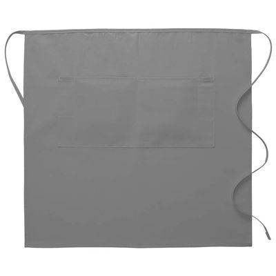 DayStar Apparel 124 3/4 Bistro Apron w/Center Divided Pocket (6 Pack), Silver