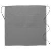 DayStar Apparel 124 3/4 Bistro Apron w/Center Divided Pocket (6 Pack), Silver view 1