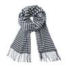 CALVIN & OLIVIA Lightweight Ultra-Soft Scarf - Perfect Holiday Gift for Men & Women - Houndstooth Black White view 1