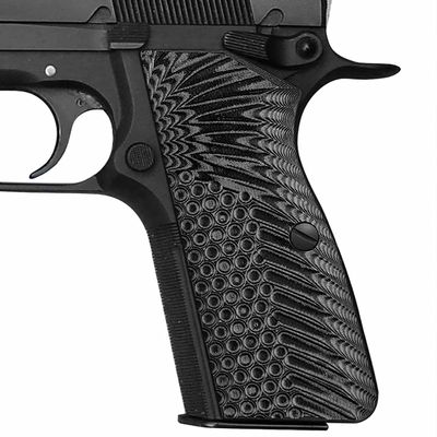 Coolhand G10 Gun Grips for Browning High Power and Tisas Regent BR9, Black Screws Included, Gun Metal, HP-N1-5
