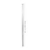 Wuchieal Portable Telescopic Silver Sticks for Belly Dance Isis Wings, 1 Pair (71CM, Silver) view 3