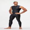 DEVOPS 3 Pack Men's Athletic Compression Shirts Sleeveless (Medium, Black/Charcoal/White) view 3