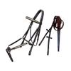 Exion Premium English Leather Figure 8 Bridle with Silver Clincher Noseband & Browband | Soft Padded Anatomical Crown Piece | Rubber Reins & Brass Buckles | Adjustable Fit | Jumping, Hunter, Eventing view 1