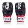 Fairtex FGV18 Muay Thai Boxing Gloves for Men, Women & Kids| MMA Gloves for Martial Arts|Made from Premium Quality Leather, Light Weight & Shock Absorbent Boxing Gloves-Large, Black/Red view 1