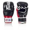 Fairtex FGV18 Muay Thai Boxing Gloves for Men, Women & Kids| MMA Gloves for Martial Arts|Made from Premium Quality Leather, Light Weight & Shock Absorbent Boxing Gloves-Large, Black/Red view 2