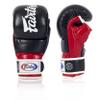 Fairtex FGV18 Muay Thai Boxing Gloves for Men, Women & Kids| MMA Gloves for Martial Arts|Made from Premium Quality Leather, Light Weight & Shock Absorbent Boxing Gloves-Large, Black/Red view 3