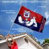 Fresno State Bulldogs Flag with Pole and Bracket Kit view 2