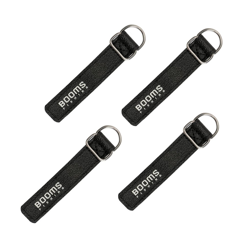 Booms Fishing RB1 Rod Tie Belts Pole Straps 4pcs 4.5"