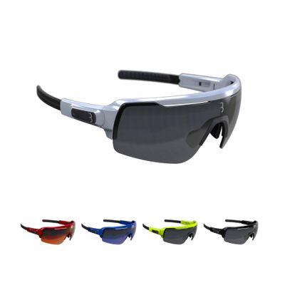 BBB Cycling Unisex's sport glasses Commander, glossy white, One Size