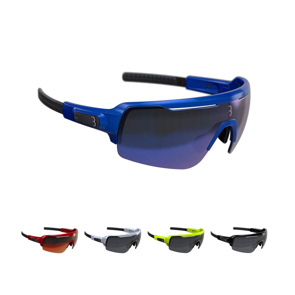 BBB Cycling Unisex's sport glasses Commander, metallic blue, One Size