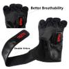 SOTF Punching Gloves for Adults MMA Training Glove Men Fight Boxing Gloves Open Fingers Women Red view 2